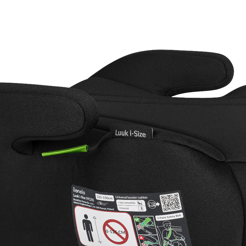 Lionelo Luuk i-Size autósülés magasító – Black Carbon