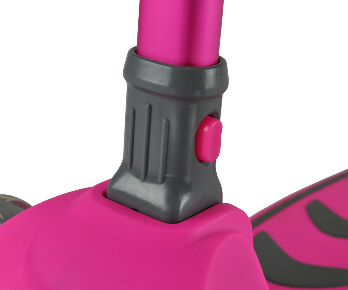 MILLY MALLY Boogie Scooter háromkerekű roller világító kerekekkel – Rózsaszín