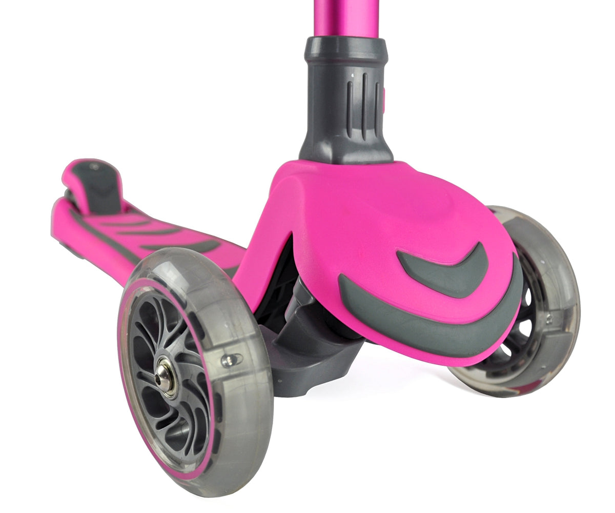 MILLY MALLY Boogie Scooter háromkerekű roller világító kerekekkel – Rózsaszín