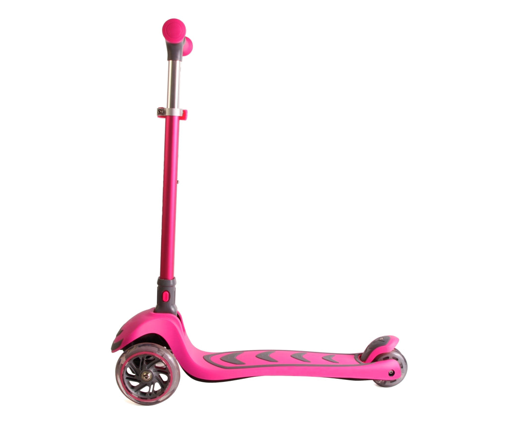 MILLY MALLY Boogie Scooter háromkerekű roller világító kerekekkel – Rózsaszín