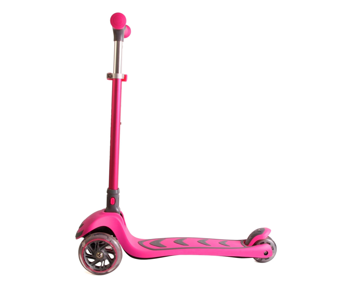 MILLY MALLY Boogie Scooter háromkerekű roller világító kerekekkel – Rózsaszín