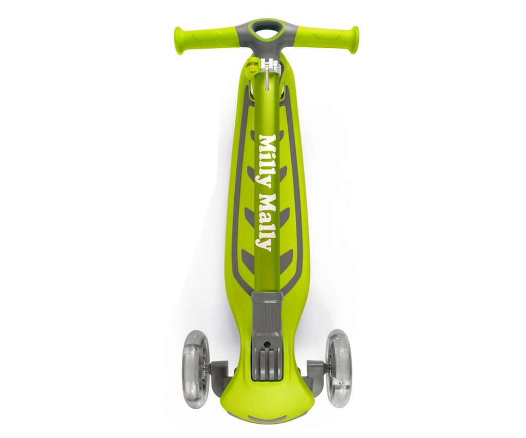 MILLY MALLY Boogie Scooter háromkerekű roller világító kerekekkel – Zöld