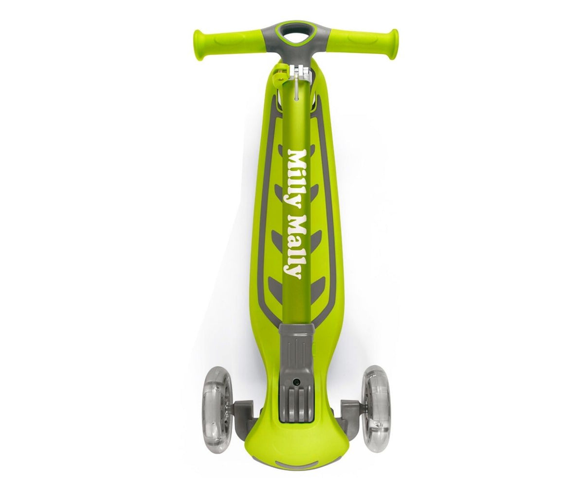 MILLY MALLY Boogie Scooter háromkerekű roller világító kerekekkel – Zöld