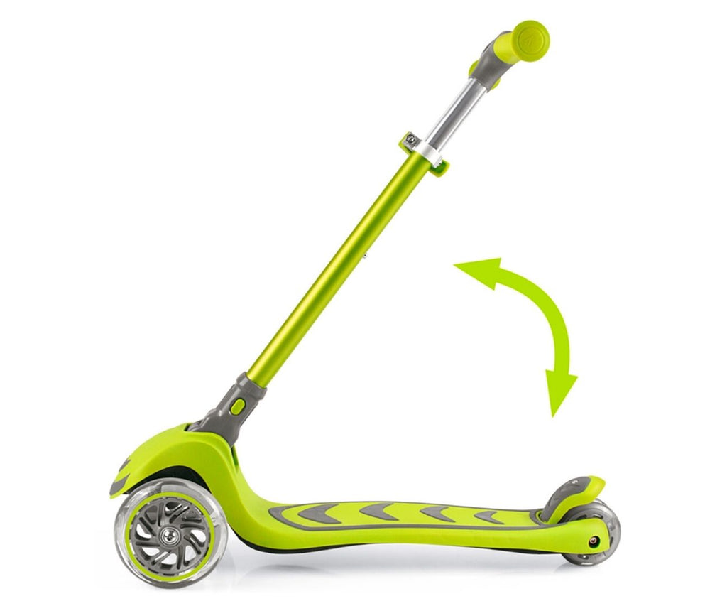 MILLY MALLY Boogie Scooter háromkerekű roller világító kerekekkel – Zöld