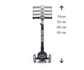 MILLY MALLY Boogie Scooter háromkerekű roller LED-es kerekekkel – Fekete