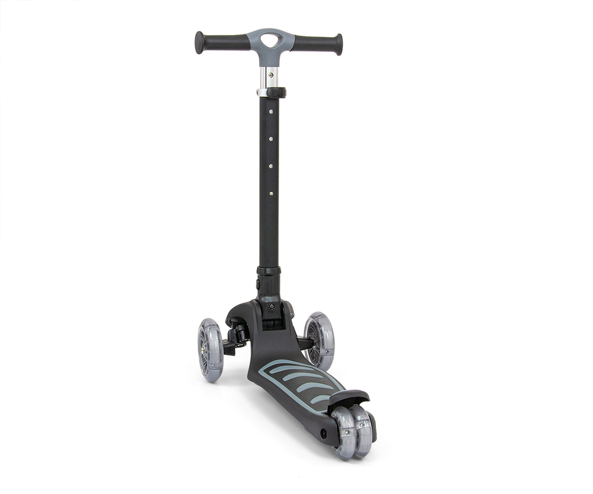 MILLY MALLY Boogie Scooter háromkerekű roller LED-es kerekekkel – Fekete