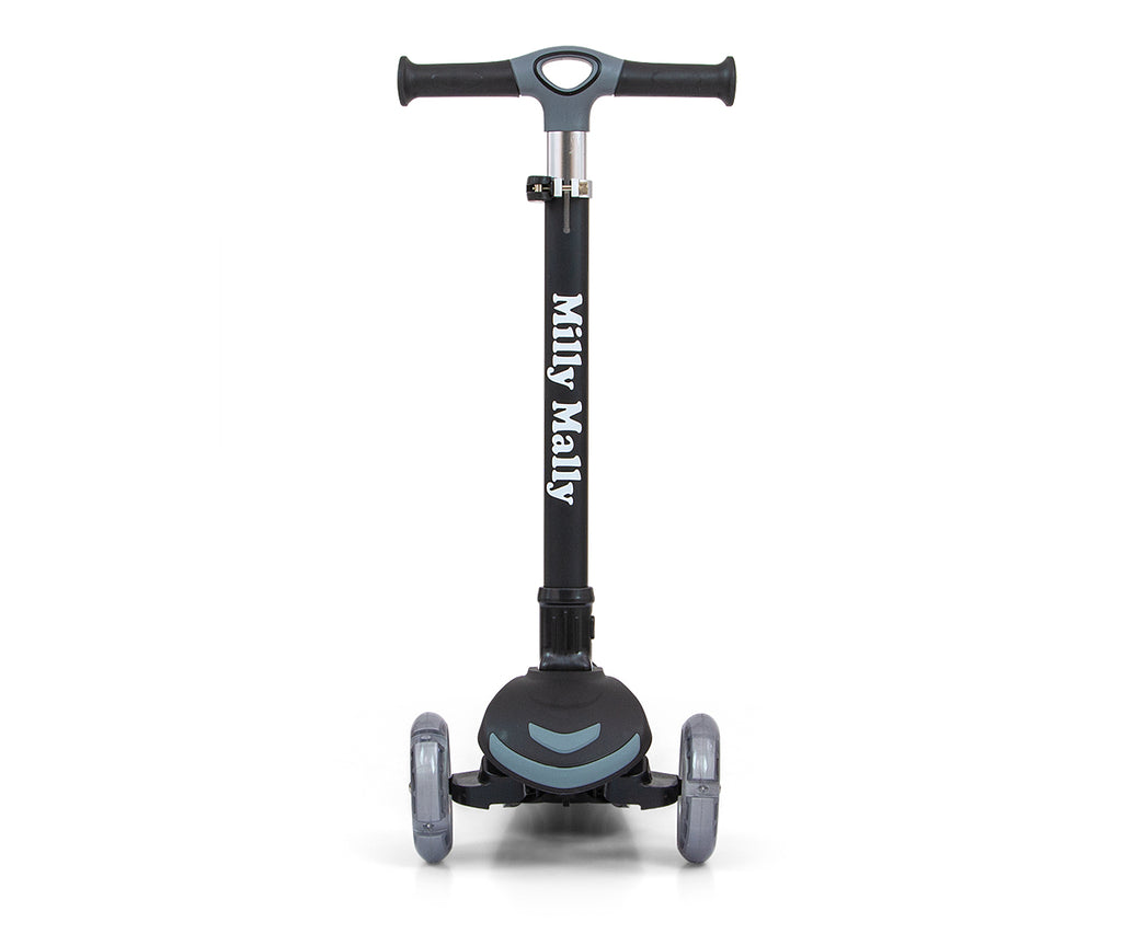 MILLY MALLY Boogie Scooter háromkerekű roller LED-es kerekekkel – Fekete