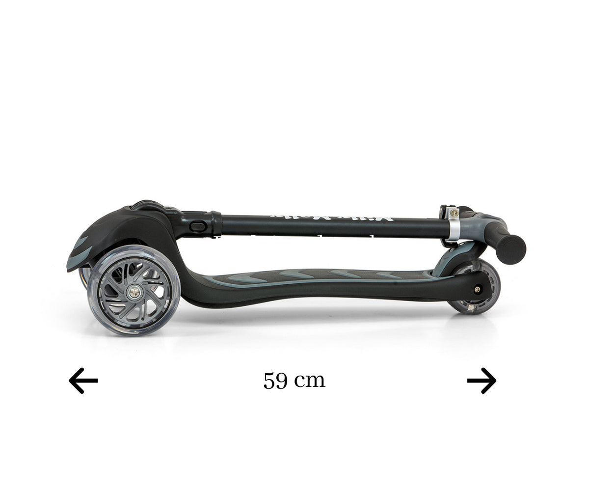 MILLY MALLY Boogie Scooter háromkerekű roller LED-es kerekekkel – Fekete