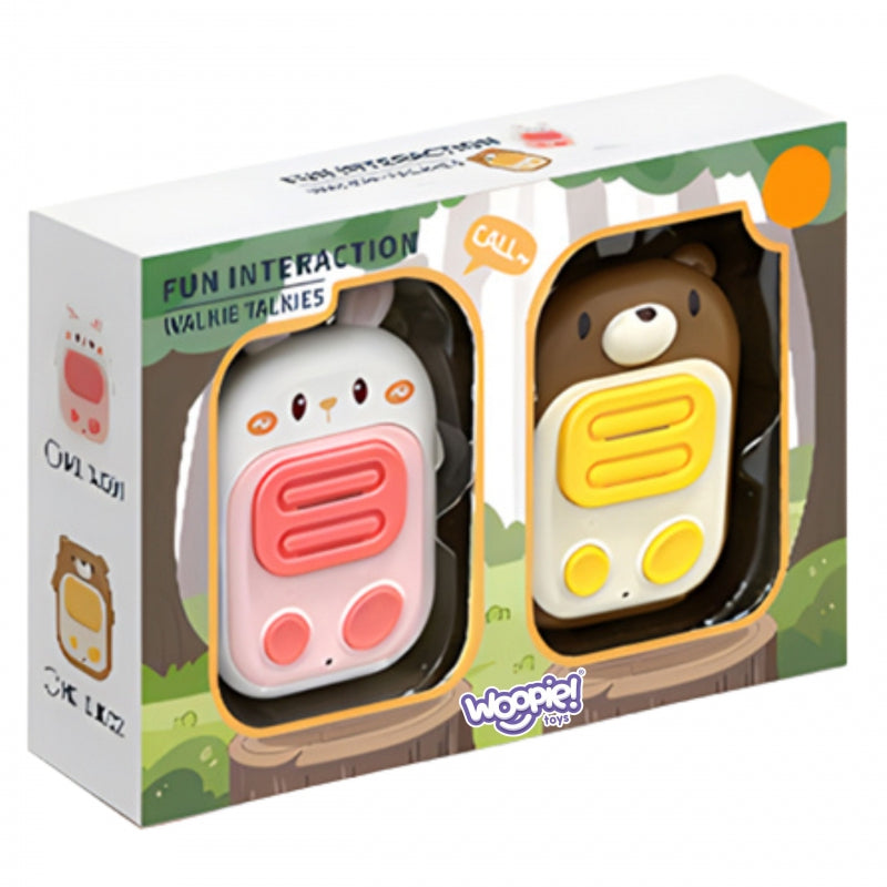 WOOPIE Nyuszis és macis walkie-talkie adóvevő készlet