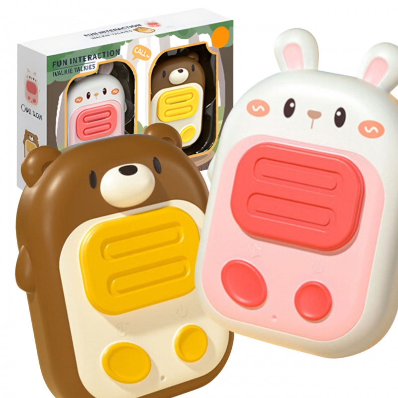 WOOPIE Nyuszis és macis walkie-talkie adóvevő készlet