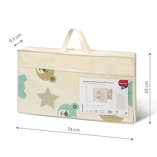 BabyOno XPE kétoldalas összecsukható habszivacs játszószőnyeg 150×200 cm