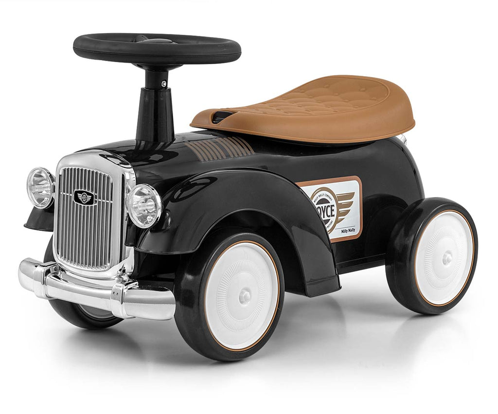 Milly Mally Royce retro bébitaxi dudával és tárolórekesszel – Black