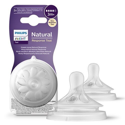 Philips Avent SCY903/01 + SCY964/02 Natural Response ajándékcsomag – 260 ml cumisüveg + 2 db etetőcumi