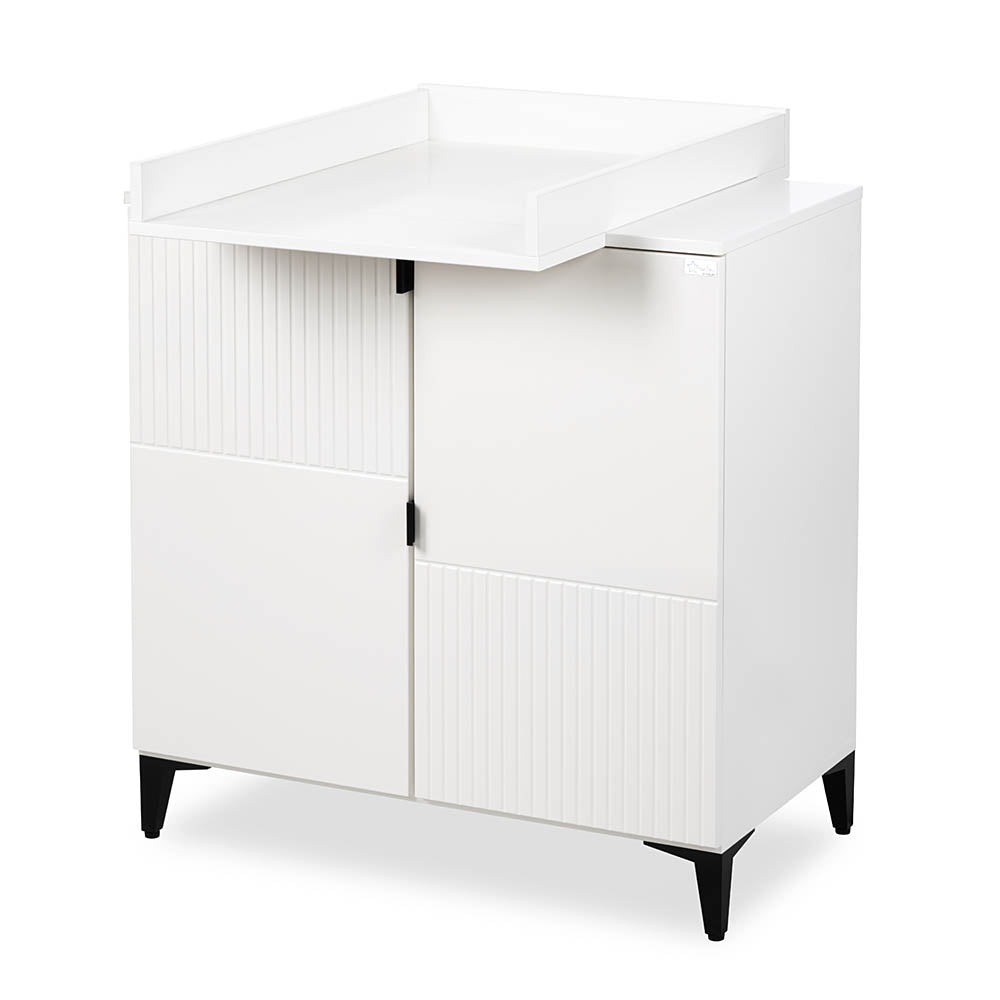 KLUPS Mia Mini komód – fehér–fekete