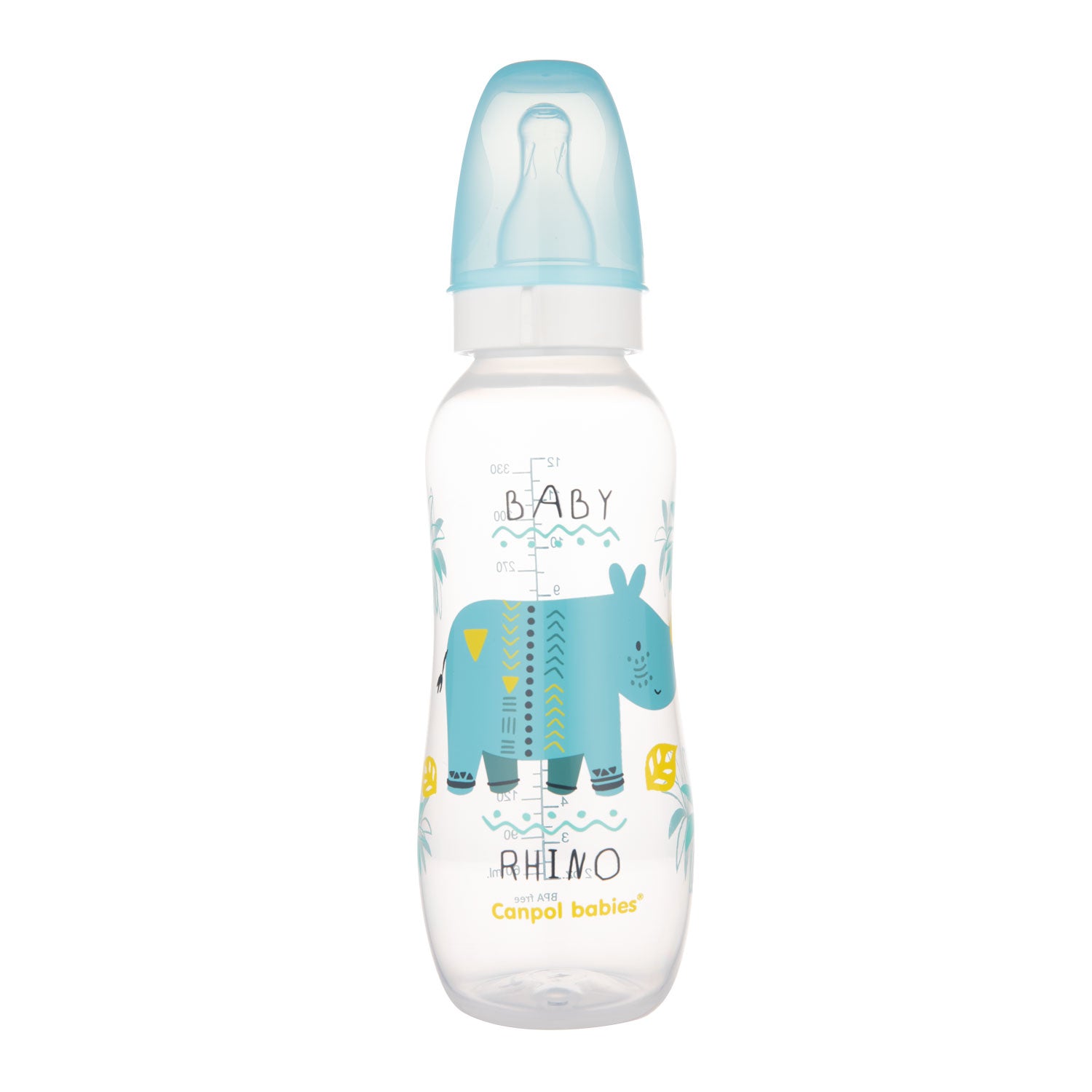Canpol babies keskeny nyakú cumisüveg 330 ml AFRICA türkiz