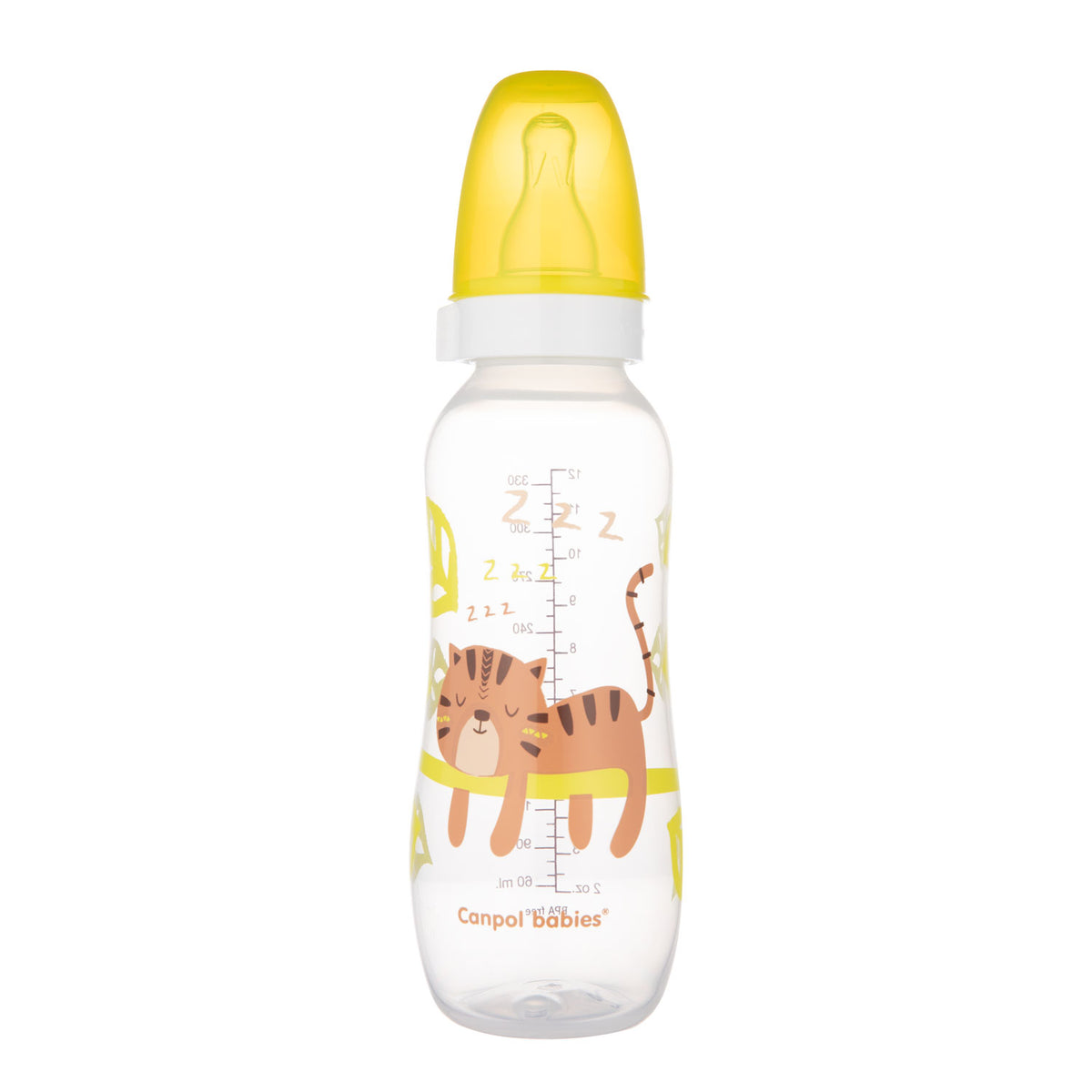Canpol babies keskeny nyakú cumisüveg 330 ml AFRICA sárga