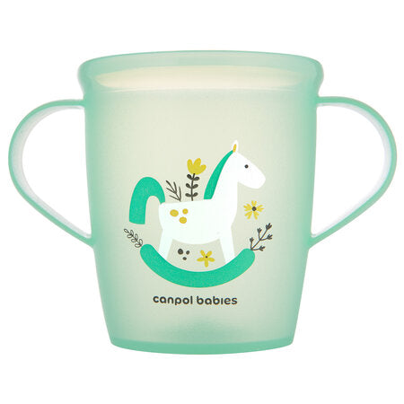 Canpol babies füles nyitott pohár 250 ml TOYS zöld