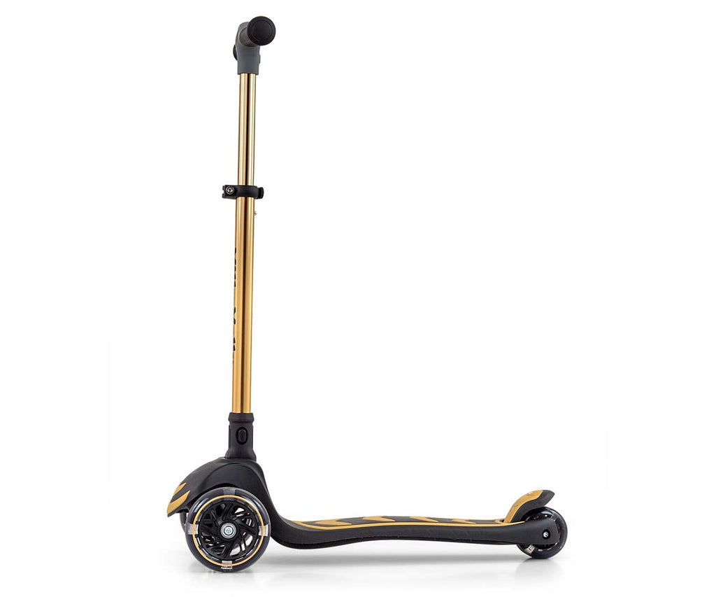 MILLY MALLY Boogie Scooter háromkerekű roller LED-es kerekekkel – Arany