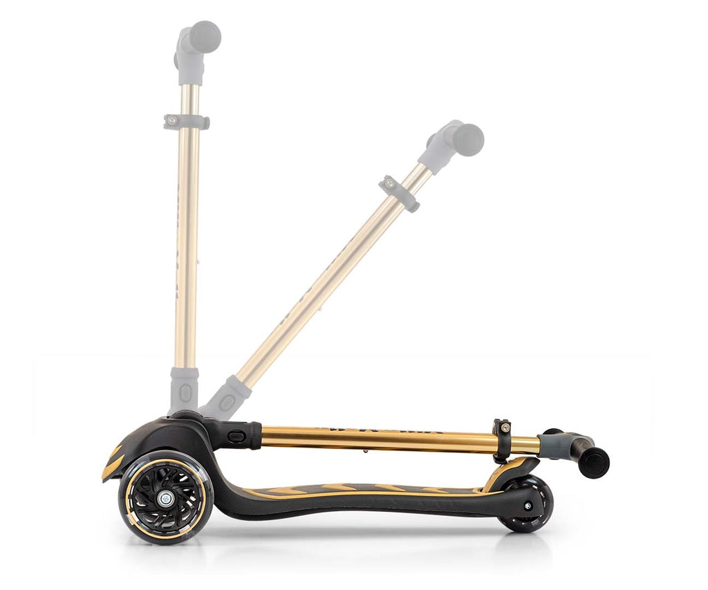 MILLY MALLY Boogie Scooter háromkerekű roller LED-es kerekekkel – Arany