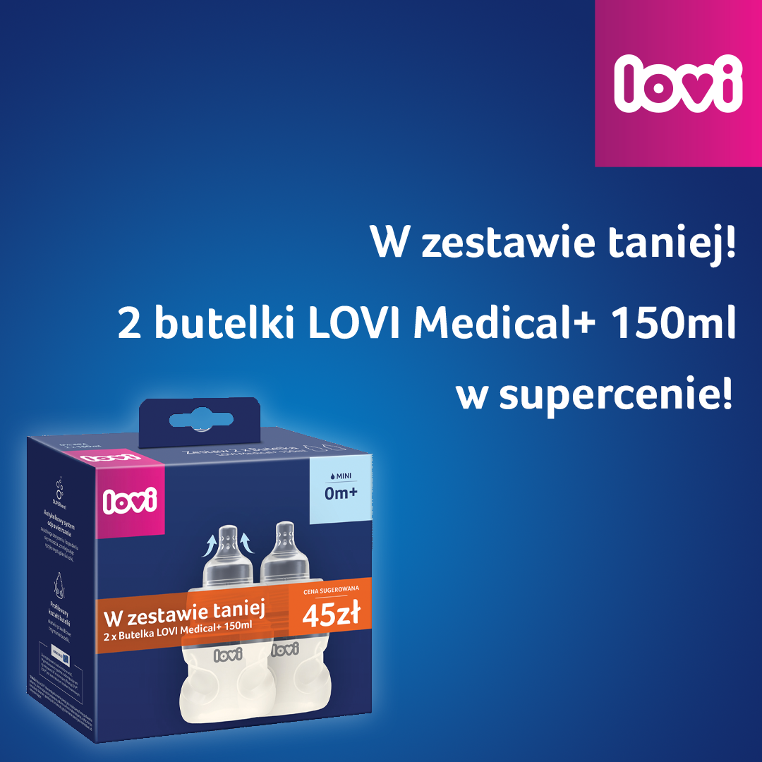 LOVI Medical+ cumisüveg 150 ml duopack