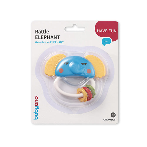 BabyOno ELEPHANT fejlesztő csörgő és rágóka