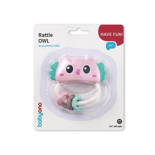 BabyOno OWL fejlesztő csörgő és rágóka