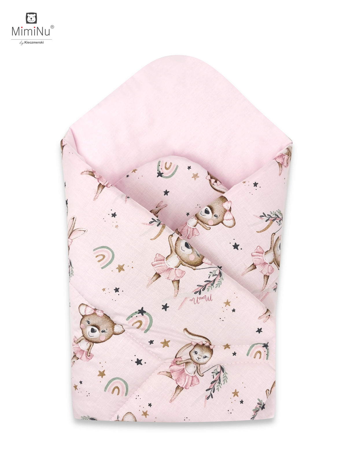 MIMINU Design merevített babapólya 75 × 75 cm – Kis balerina mintás