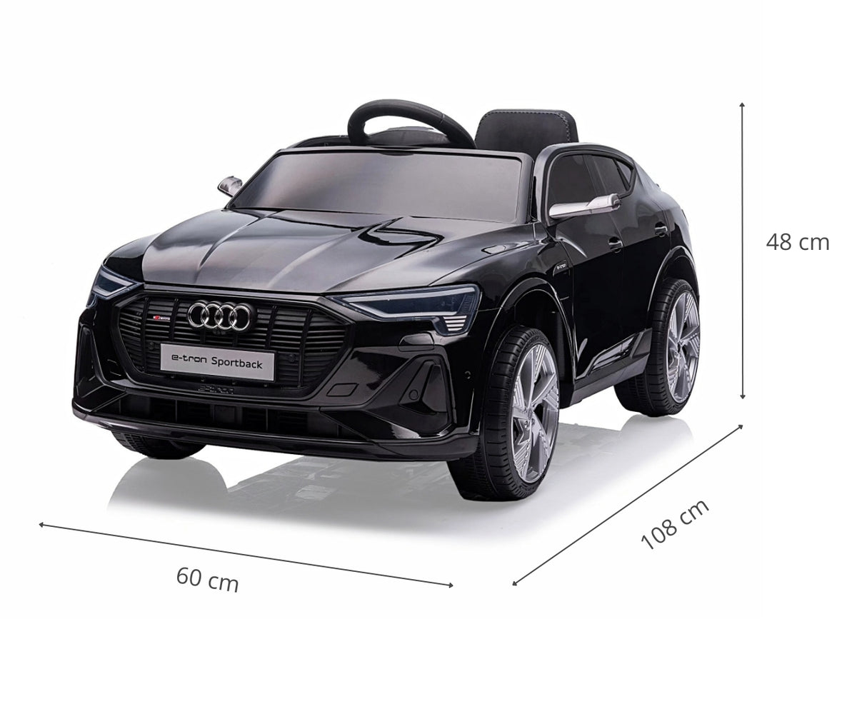 MILLY MALLY Audi E-Tron Sportback elektromos kisautó – Fekete