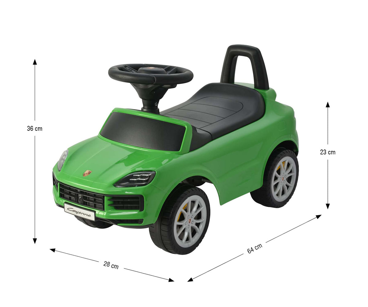 Milly Mally Porsche Cayenne S bébitaxi / lábbal hajtós járgány – Zöld