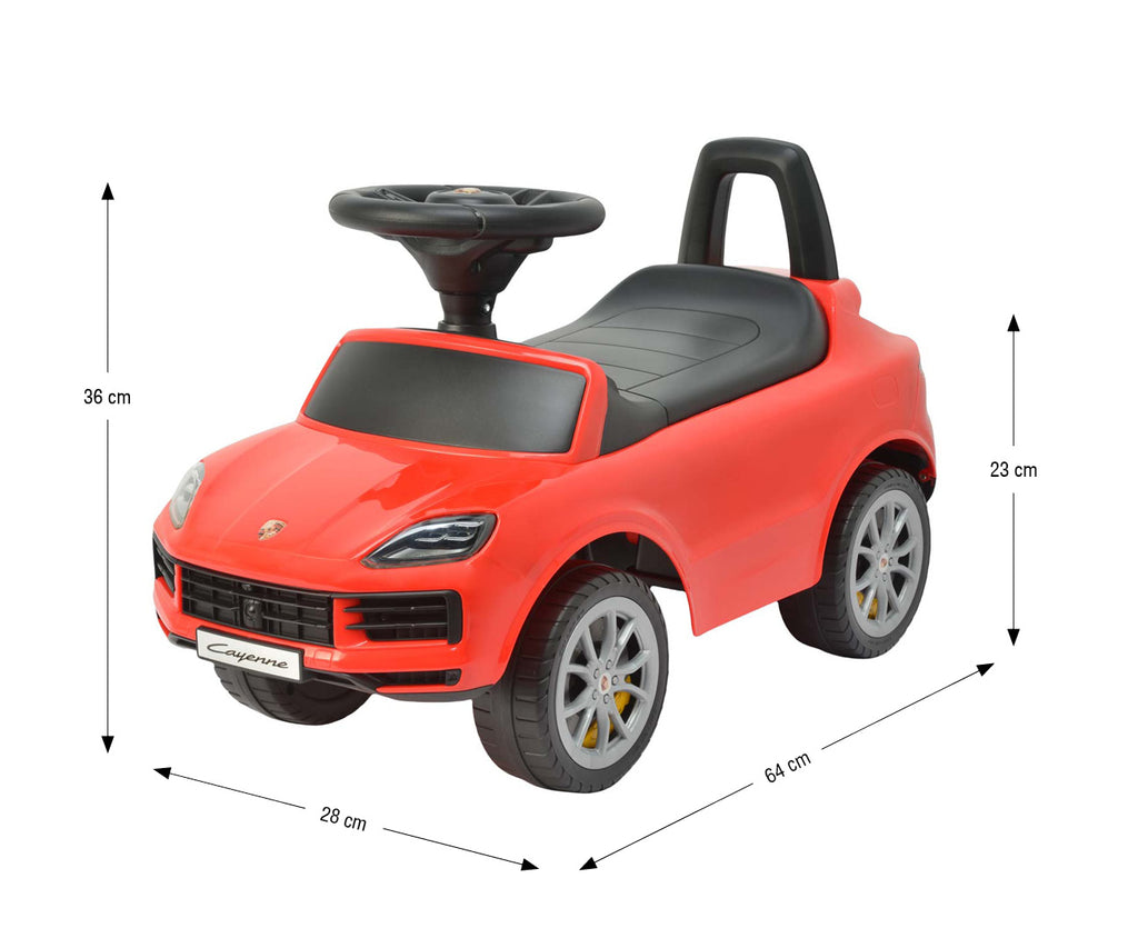 Milly Mally Porsche Cayenne S bébitaxi / lábbal hajtós járgány – Piros