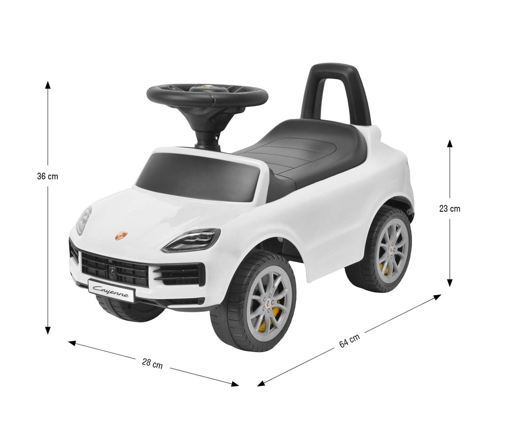 Milly Mally Porsche Cayenne S bébitaxi / lábbal hajtós járgány – Fehér