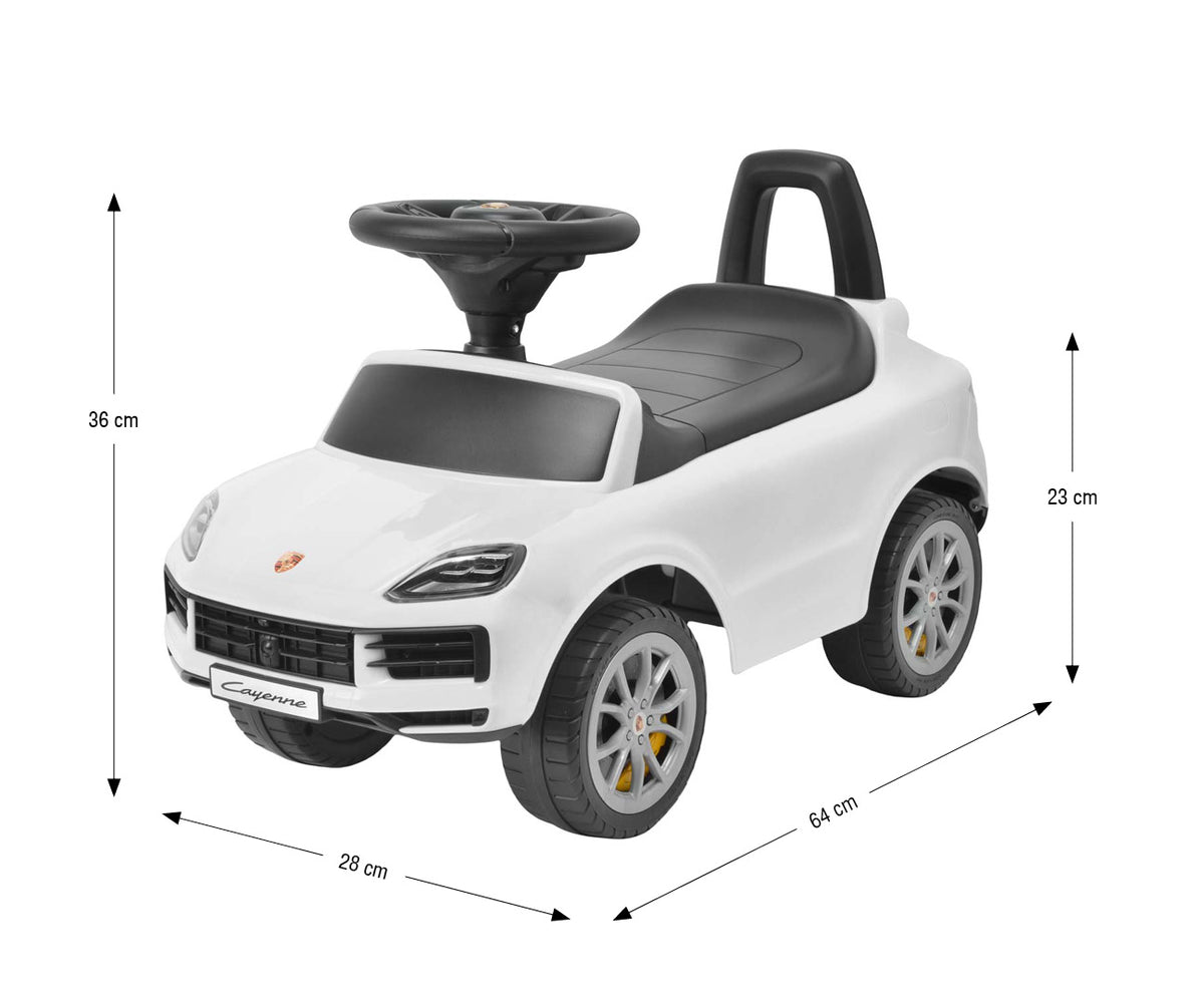 Milly Mally Porsche Cayenne S bébitaxi / lábbal hajtós járgány – Fehér