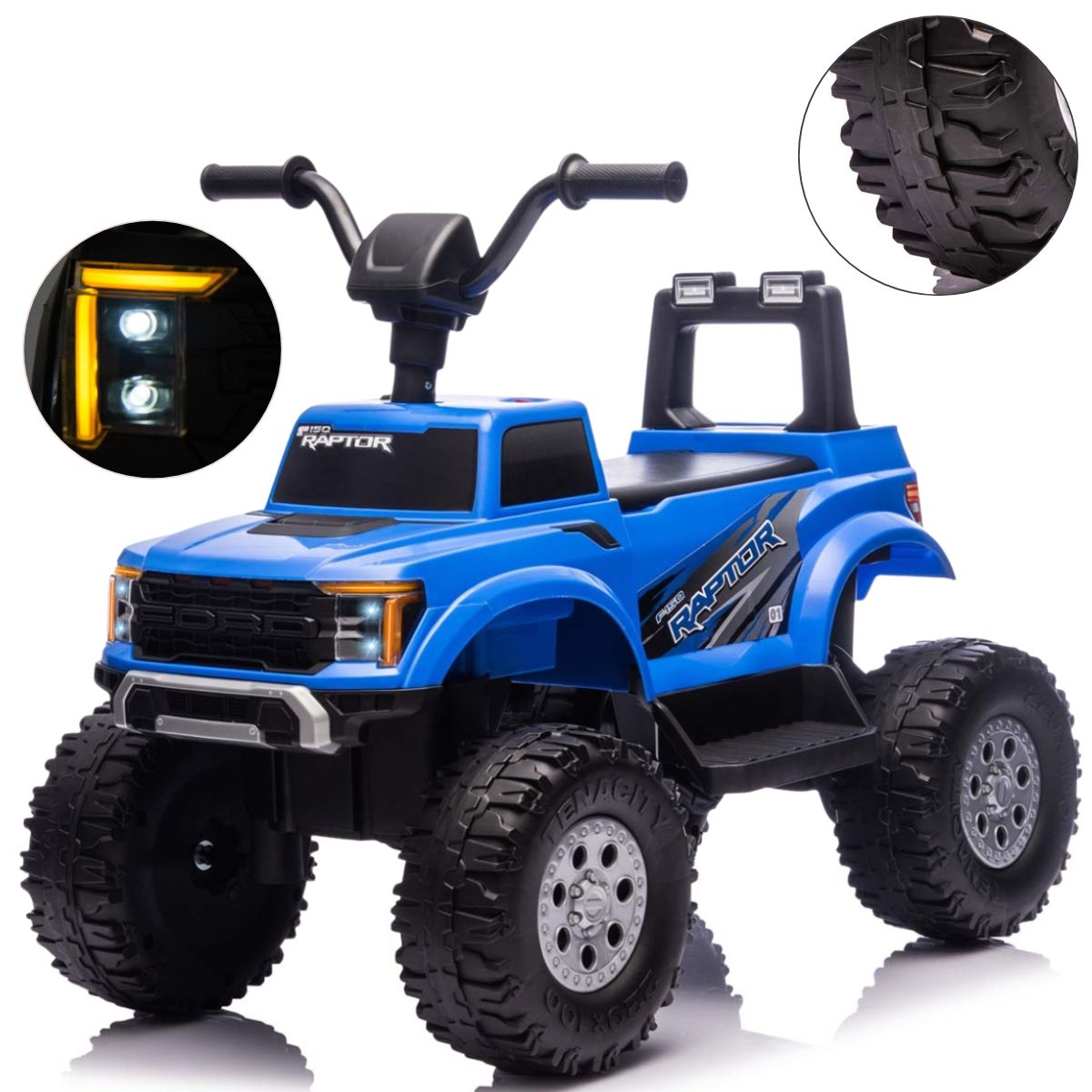 Milly Mally Ford F-150 Raptor akkumulátoros gyerekautó távirányítóval – Kék