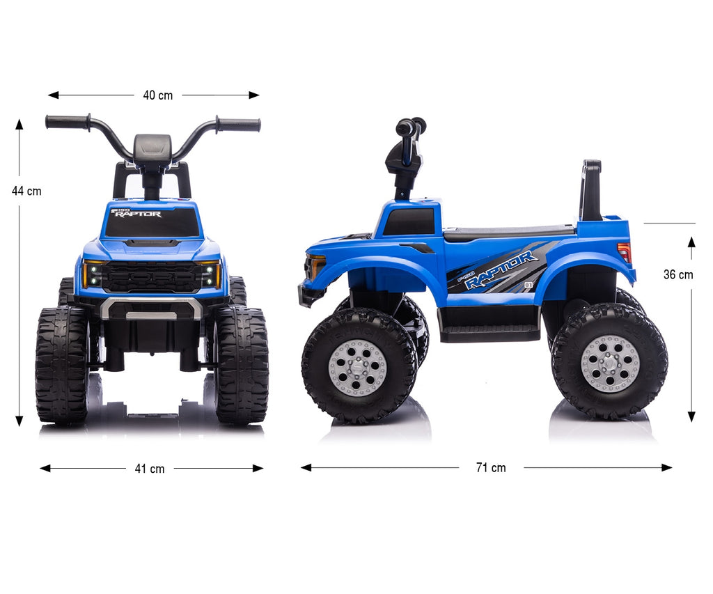 Milly Mally Ford F-150 Raptor akkumulátoros gyerekautó távirányítóval – Kék