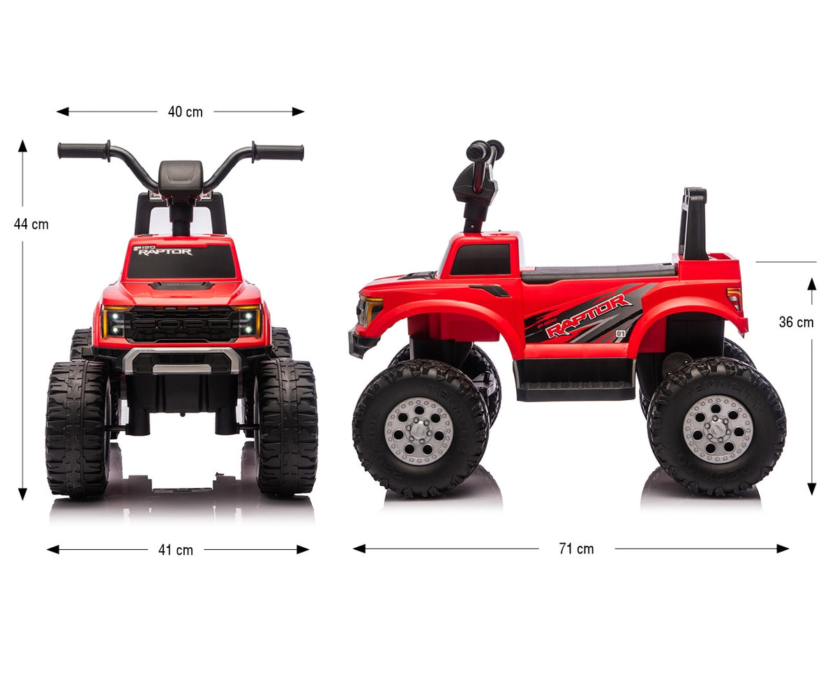 Milly Mally Ford F-150 Raptor akkumulátoros gyerekautó távirányítóval – Piros