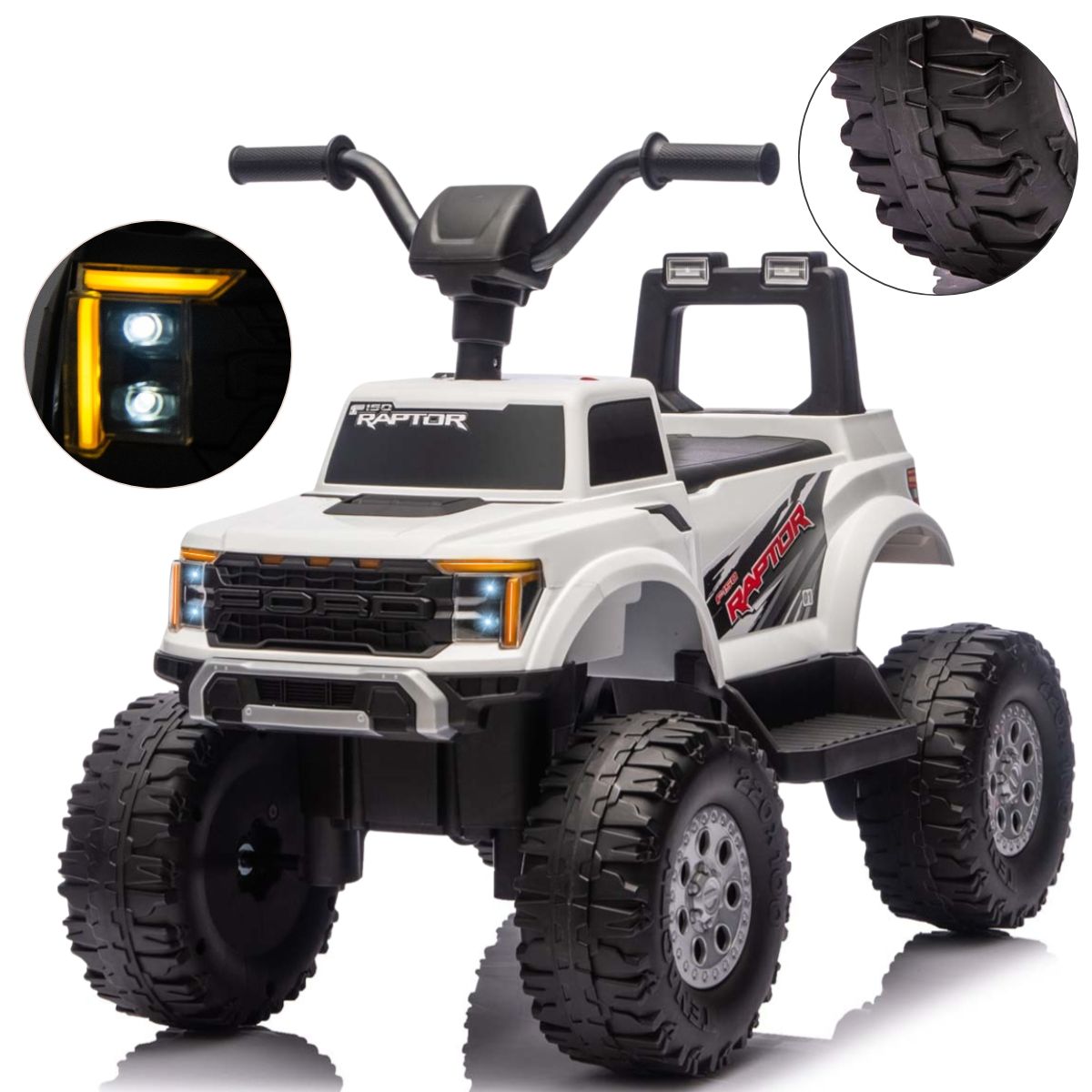 Milly Mally Ford F-150 Raptor akkumulátoros gyerekautó távirányítóval – Fehér