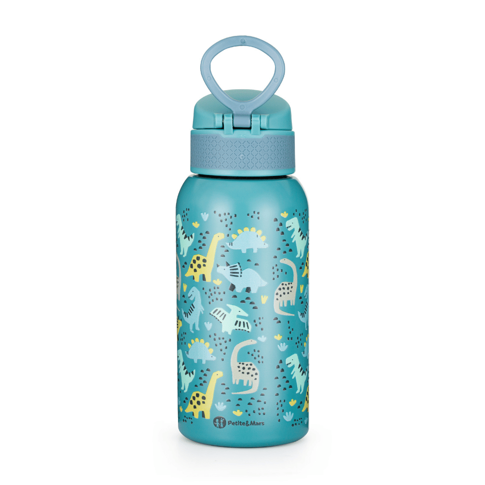 PETITE&MARS rozsdamentes acél termoszkulacs ivócsőrrel 500 ml – Kék
