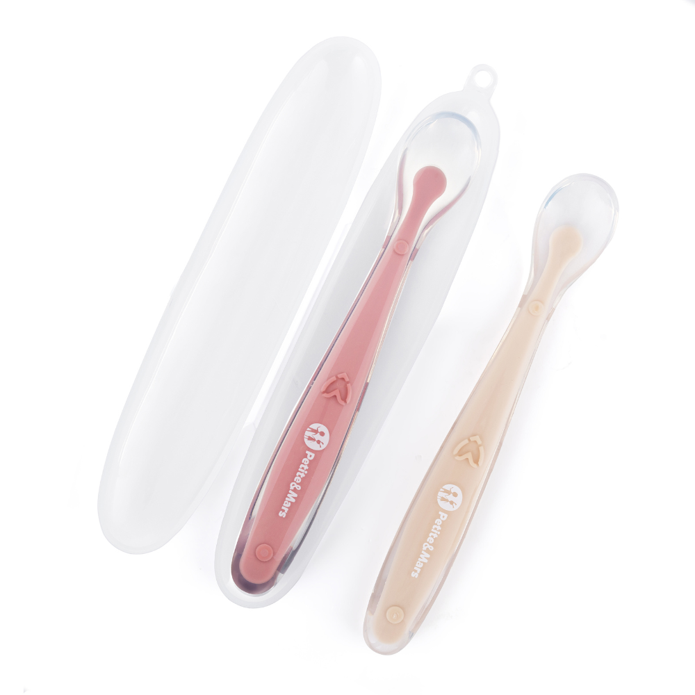 Petite&Mars TAKE&MATCH szilikon kanál szett tárolótokkal – Sand & Rose