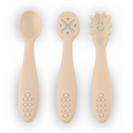 PETITE&MARS TAKE&MATCH szilikon tanulókanál szett 3 db – Desert Sand