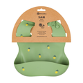 PETITE&MARS TAKE&MATCH szilikon előke zsebbel – Sweet Pineapples – 6 hó+