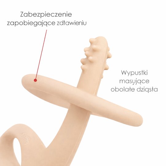Mombella Táncoló Elefánt Rágóka Bézs