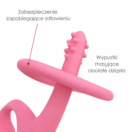 Mombella Táncoló Elefánt Rágóka Rózsaszín