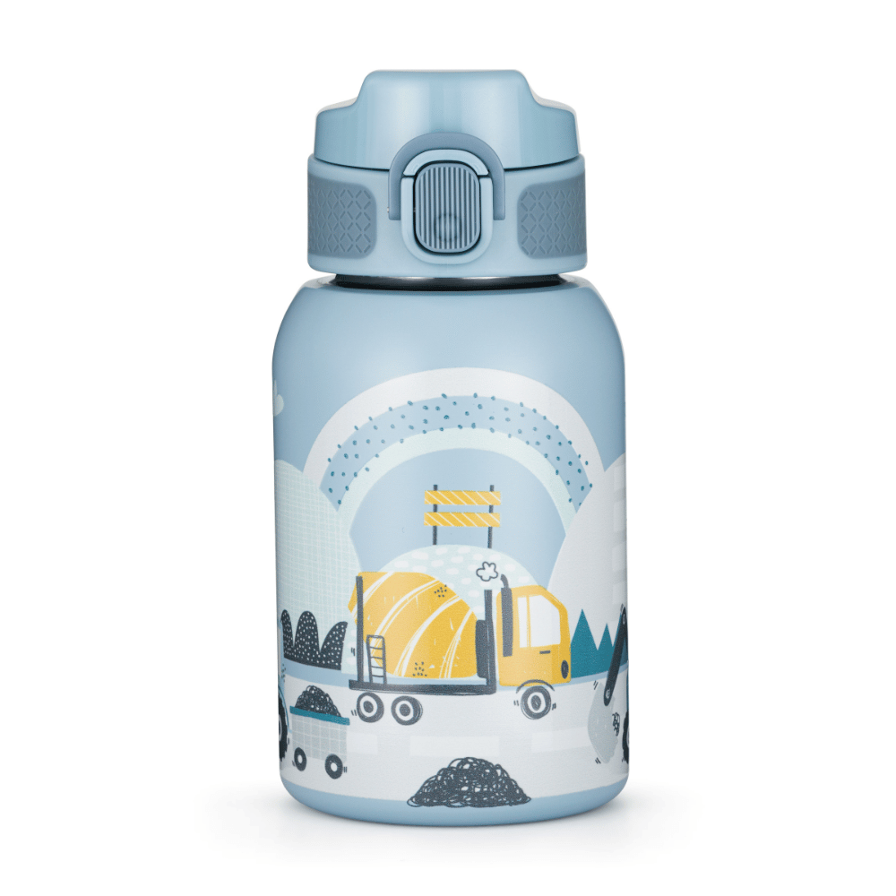 PETITE&MARS rozsdamentes acél termoszkulacs szívószállal 350 ml