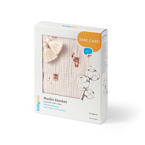 BabyOno muszlin babatakaró – Bézs