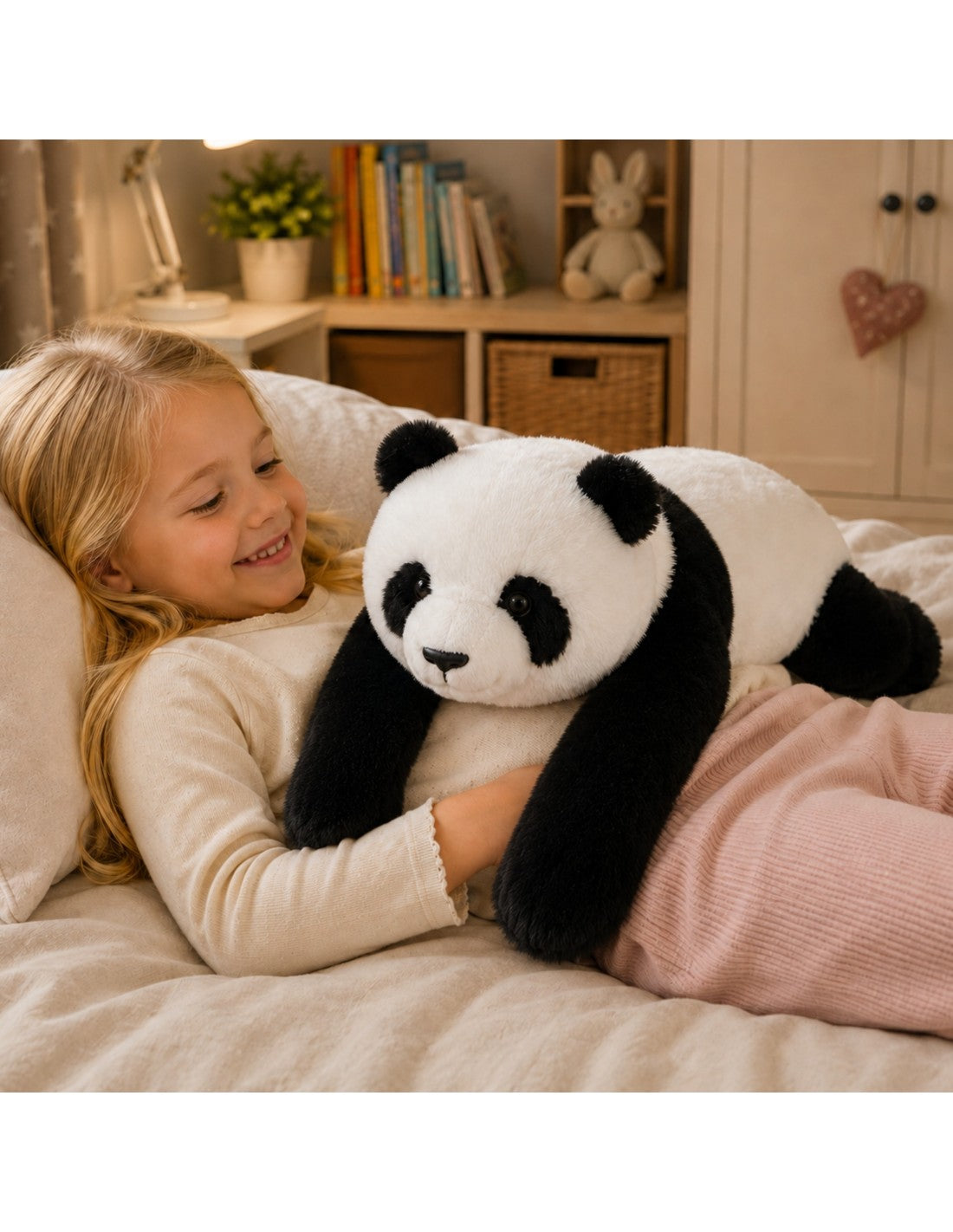 WOOPIE stresszoldó súlyozott plüss panda – 65 cm, 1,5 kg