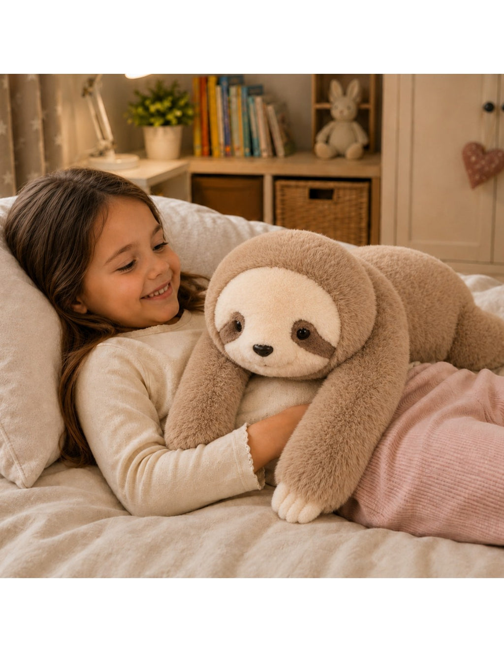 WOOPIE stresszoldó súlyozott plüss lajhár – 65 cm, 1,5 kg