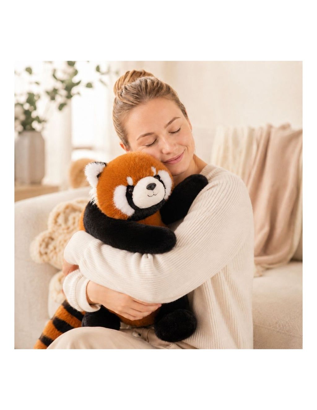 WOOPIE stresszoldó súlyozott plüss vörös panda – 65 cm, 2,5 kg