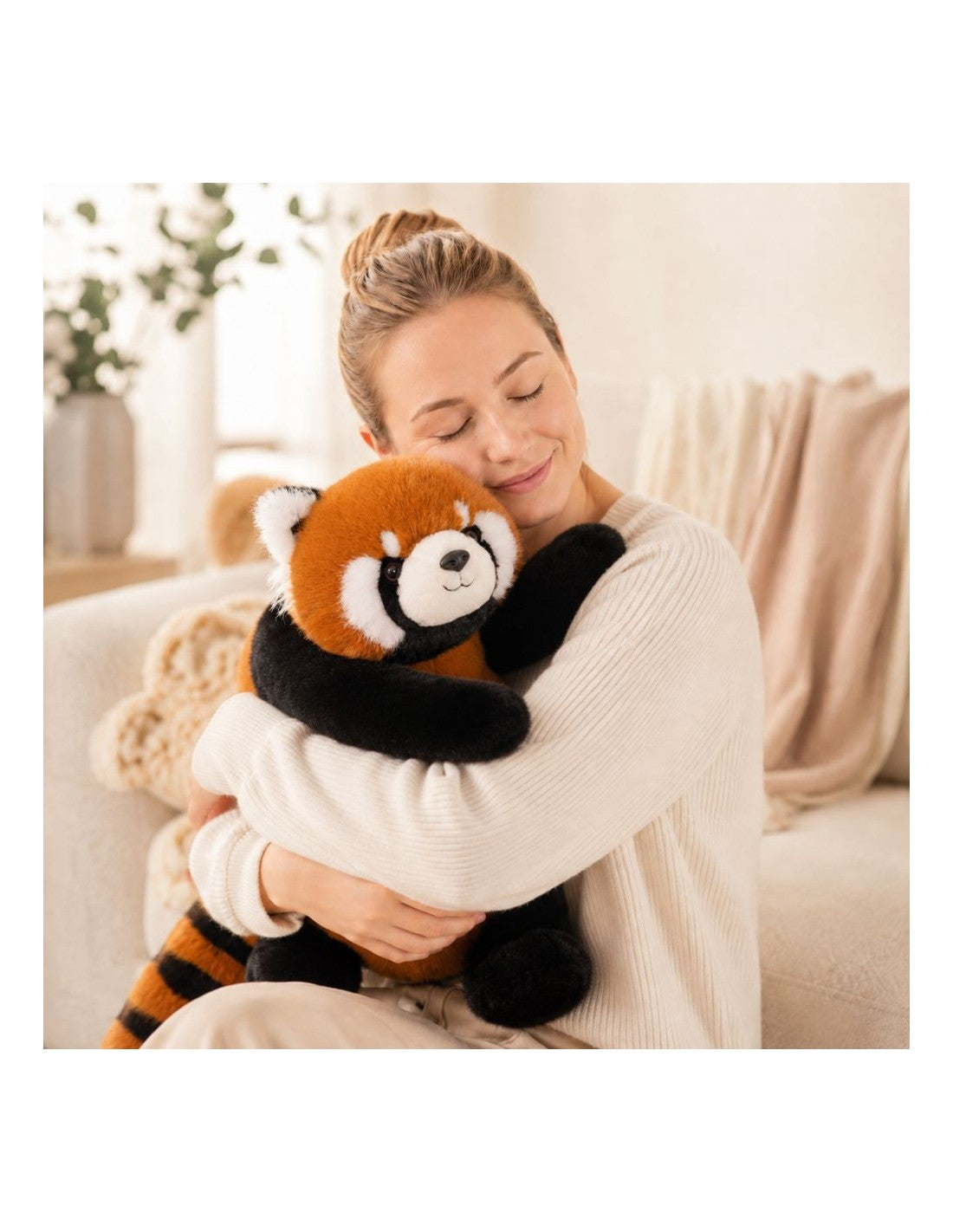 WOOPIE stresszoldó súlyozott plüss vörös panda – 65 cm, 2,5 kg
