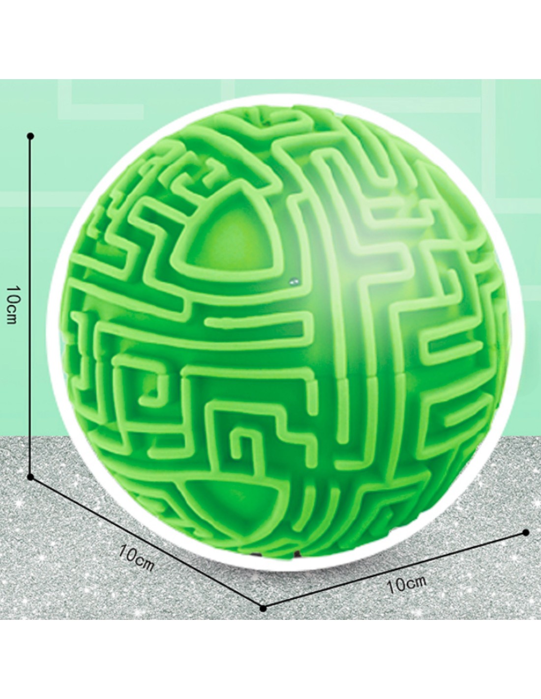 WOOPIE 3D labirintusgolyó ügyességi játék – Zöld