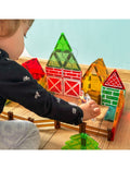 WOOPIE Farm mágneses építőjáték állatfigurákkal és kerítésekkel, 7,5 cm-es építőelemekkel – 50 részes